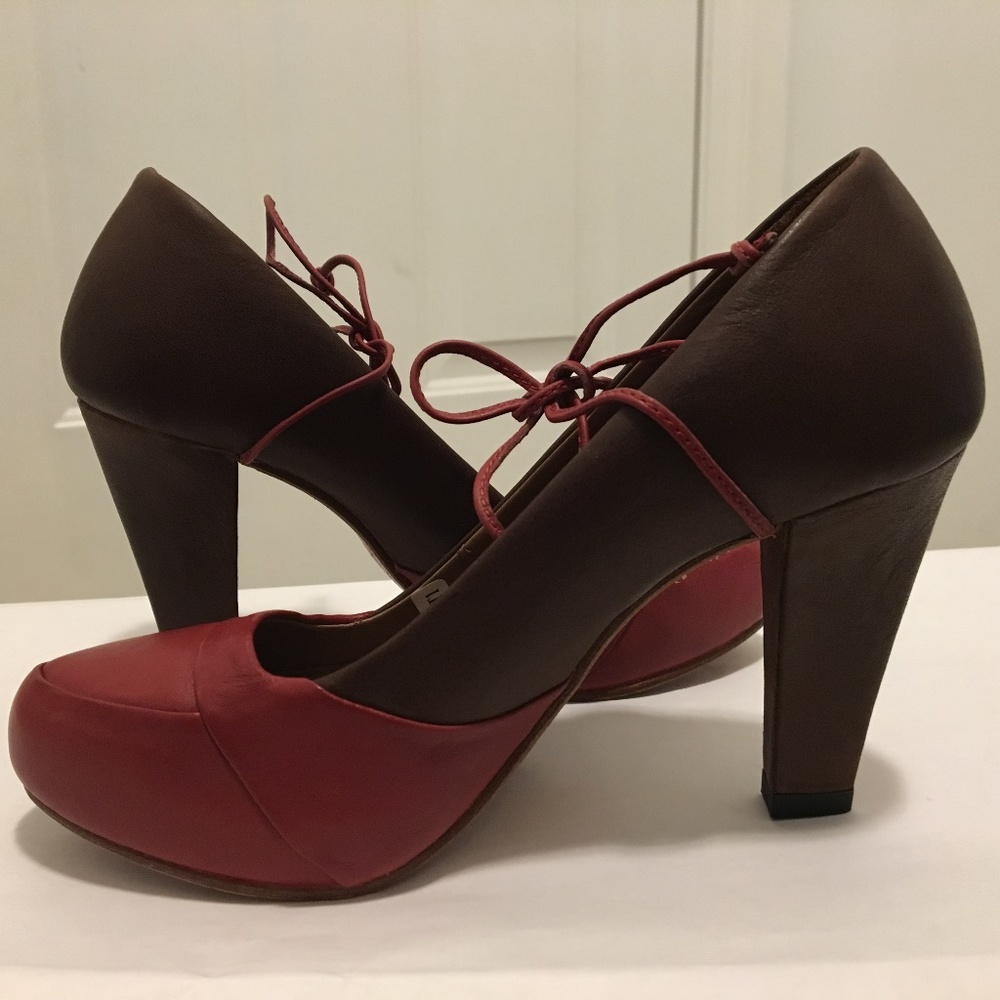J shoes platform leather shoes
